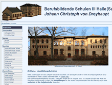 Tablet Screenshot of dreyhaupt-schule.de